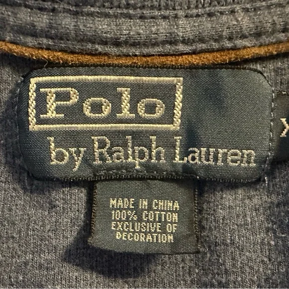 Ralph Lauren Men's Blue Zip-Up Sweater size XL - Picture 2 of 6